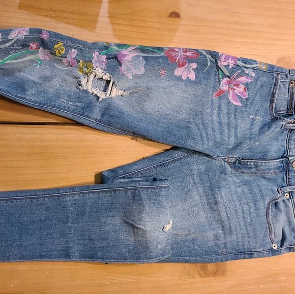 Floral Skinny Jeans